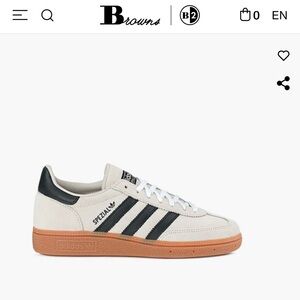 adidas Spezial White and Black Sneakers